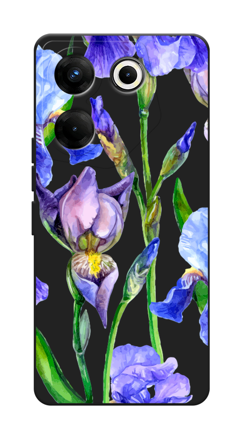 

Чехол Awog на Tecno Camon 20 Pro 5G "Синие ирисы", Фиолетовый;голубой;зеленый, 304052-1