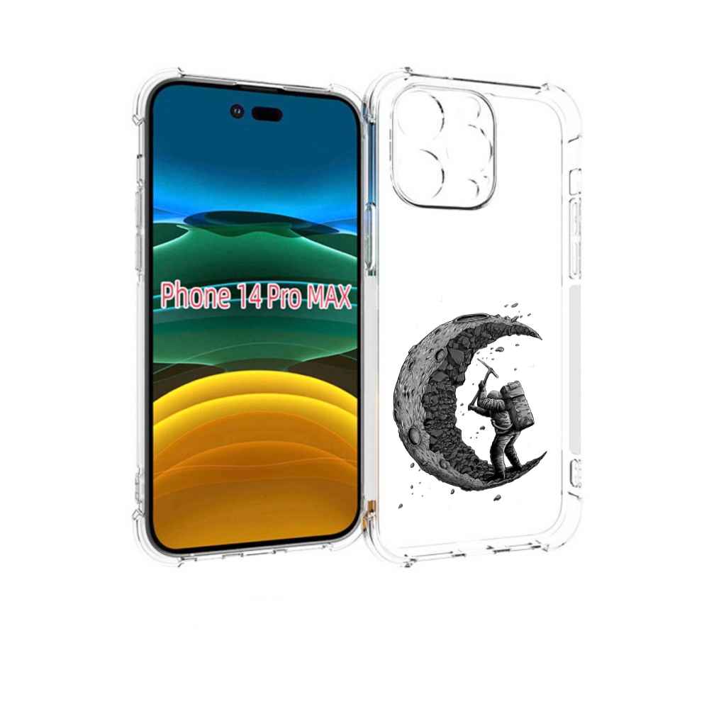 

Чехол MyPads камненная луна для iPhone 14 Pro Max, Прозрачный, Tocco