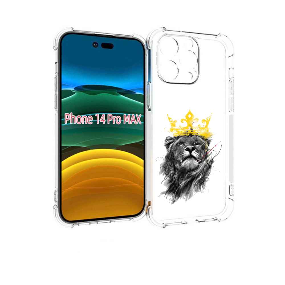 

Чехол MyPads король-лев для iPhone 14 Pro Max, Прозрачный, Tocco