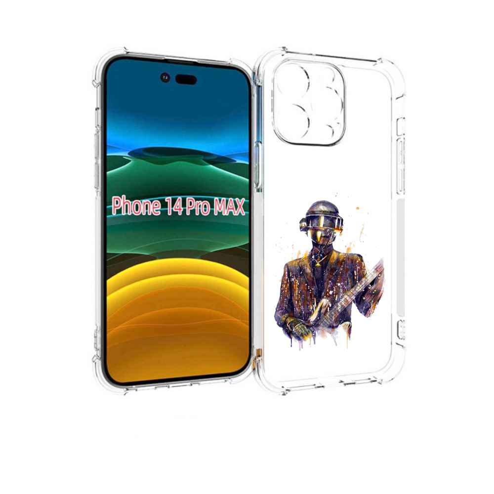

Чехол MyPads космо-гитарист для iPhone 14 Pro Max, Прозрачный, Tocco