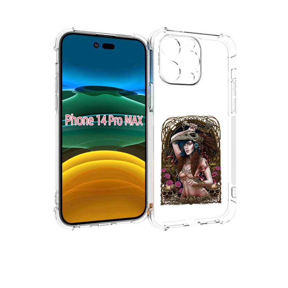 

Чехол MyPads красивая девушка рисунок для iPhone 14 Pro Max, Прозрачный, Tocco