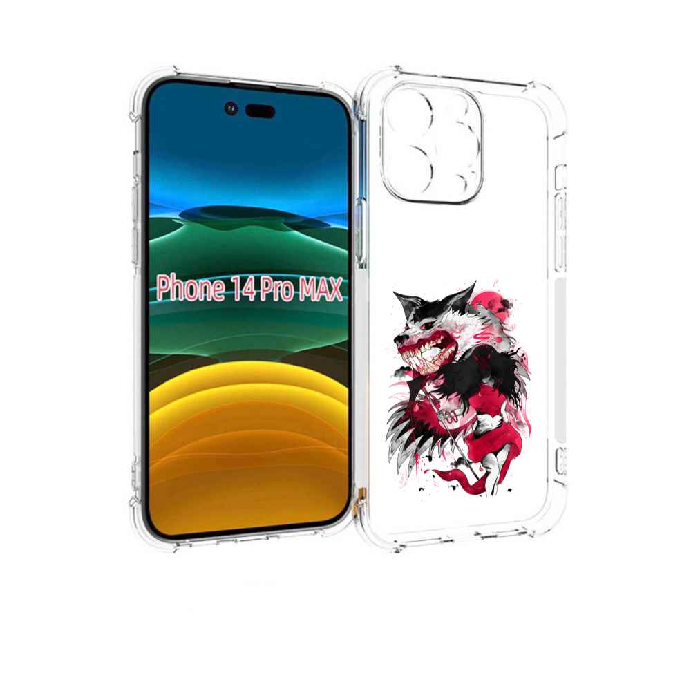 

Чехол MyPads красная шапочка для iPhone 14 Pro Max, Прозрачный, Tocco