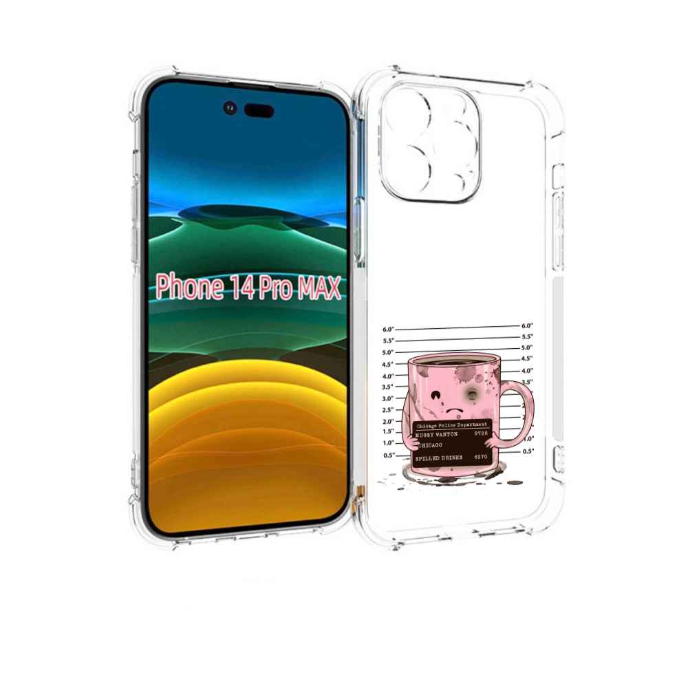 

Чехол MyPads кружка для iPhone 14 Pro Max, Прозрачный, Tocco