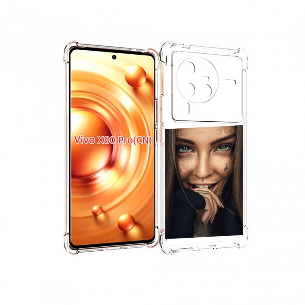 

Чехол MyPads девушка улыбается женский для Vivo X80 PRO, Прозрачный, Tocco