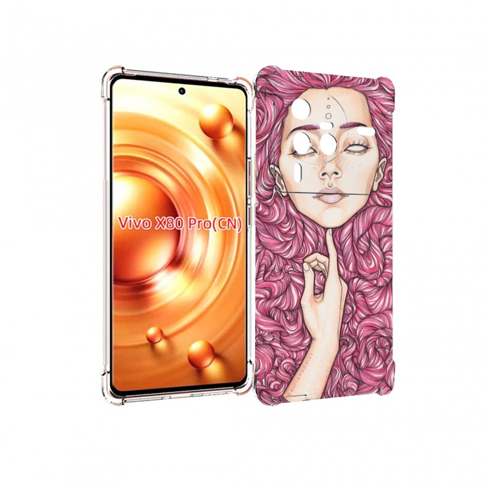 

Чехол MyPads девушка утонула в волосах женский для Vivo X80 PRO, Прозрачный, Tocco
