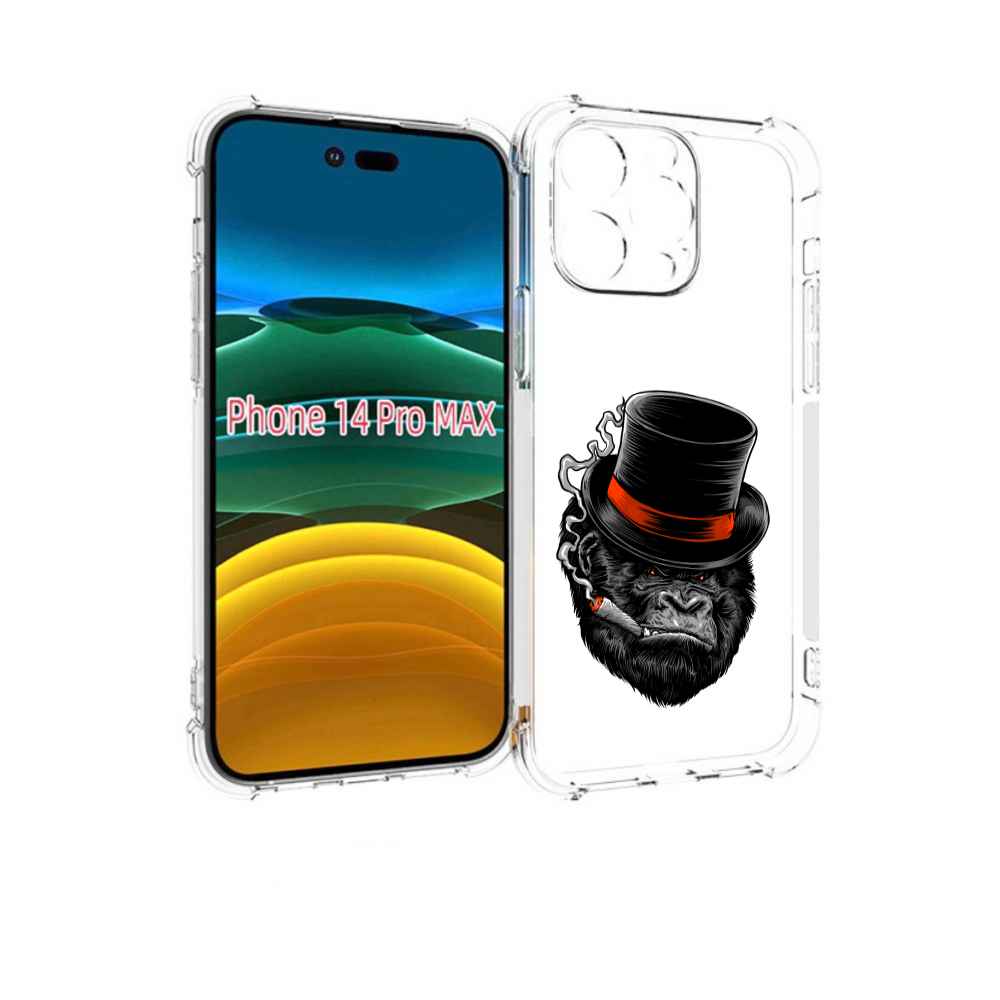 

Чехол MyPads дизайнерская горилла для iPhone 14 Pro Max, Прозрачный, Tocco