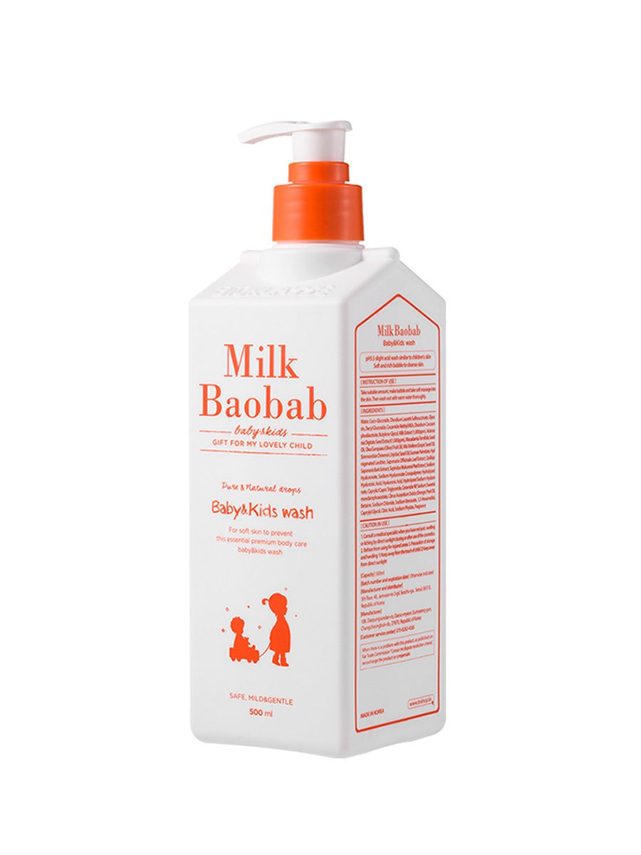 Гель для душа MilkBaobab Baby&Kids Wash 500 мл.