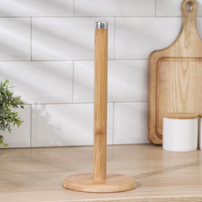 

Держатель для бумажных полотенец Доляна Bamboo, 14x32 см, бамбук