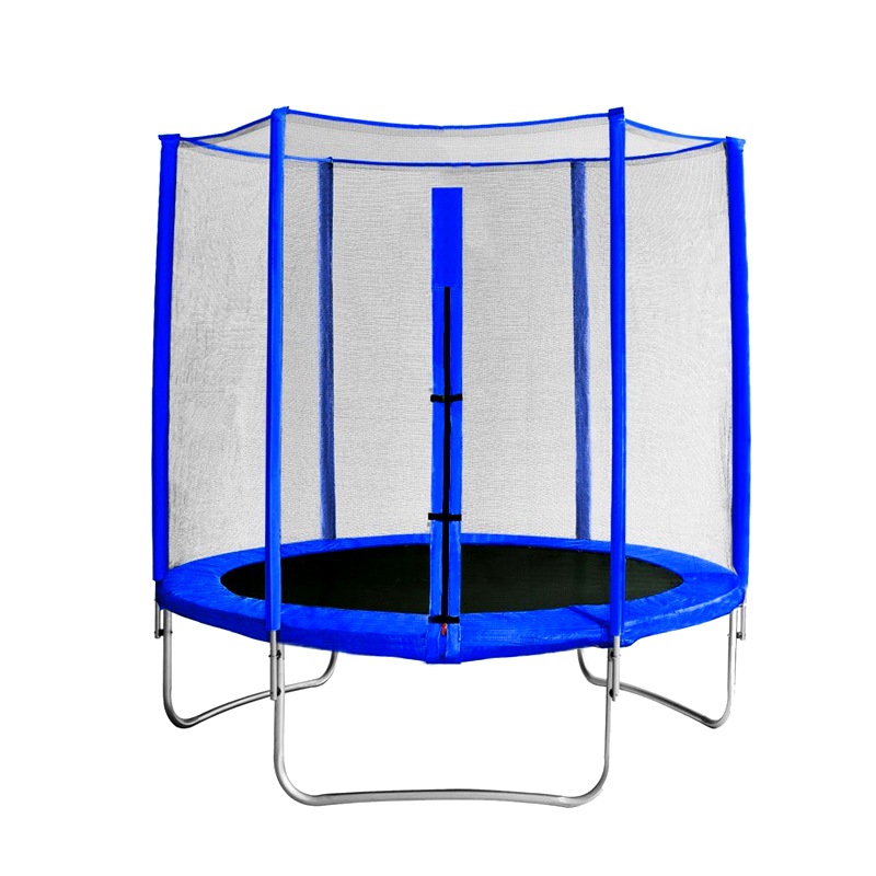 фото Батут с защитной сеткой "trampoline 6" диаметр 1,8 м синий nobrand