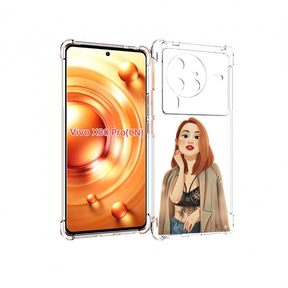 

Чехол MyPads девушка-в-кружевном-2 для Vivo X80 PRO, Прозрачный, Tocco