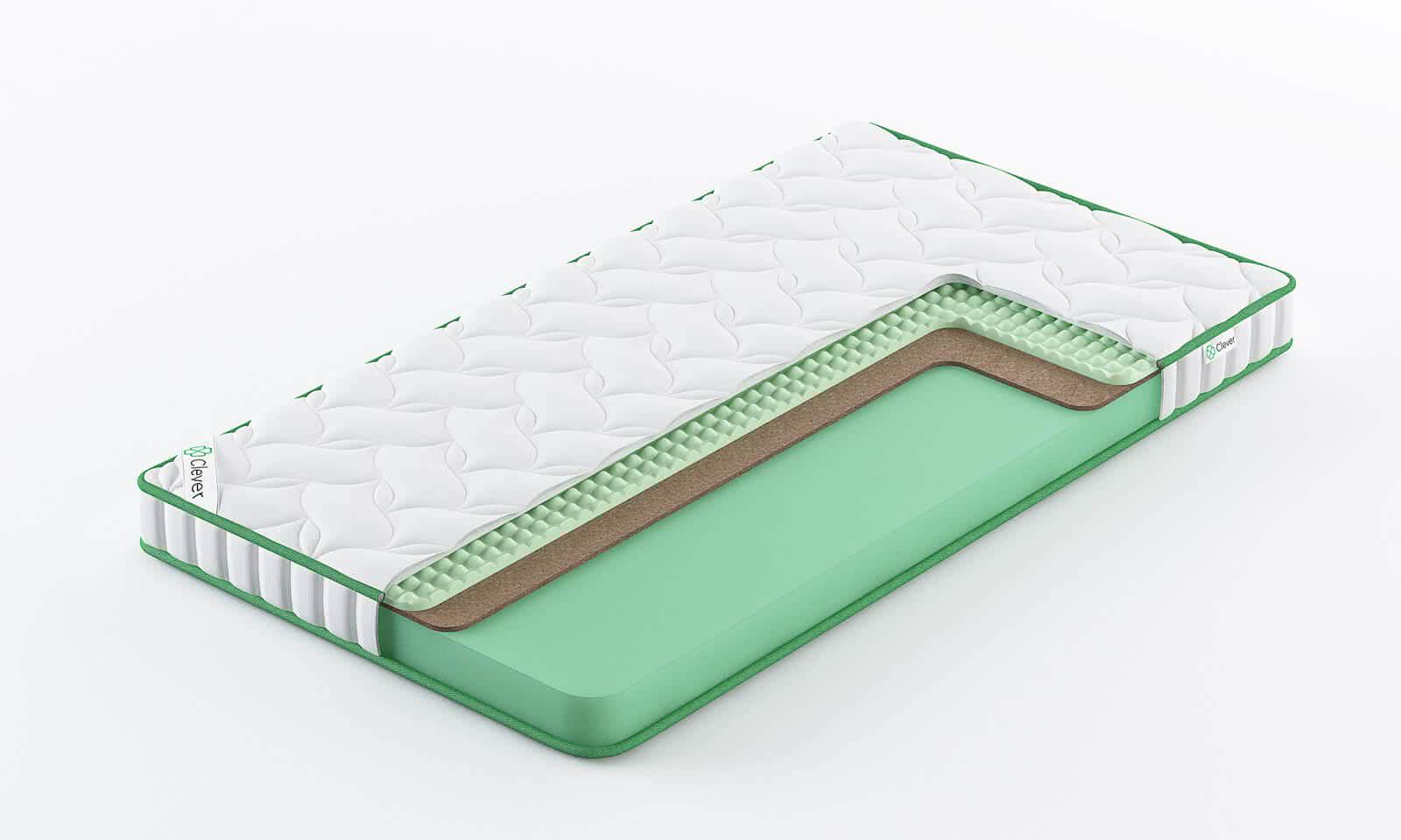

Матрас Clever Simple Hard Slim 85x160, Белый, CLEVER SIMPLE HARD SLIM
