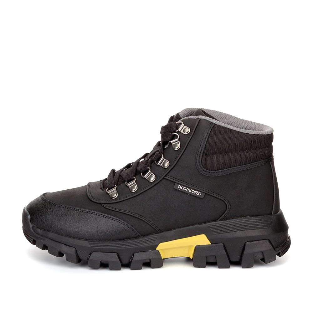 фото Ботинки мужские quattrocomforto 189-12mv-113sw черные 44 ru