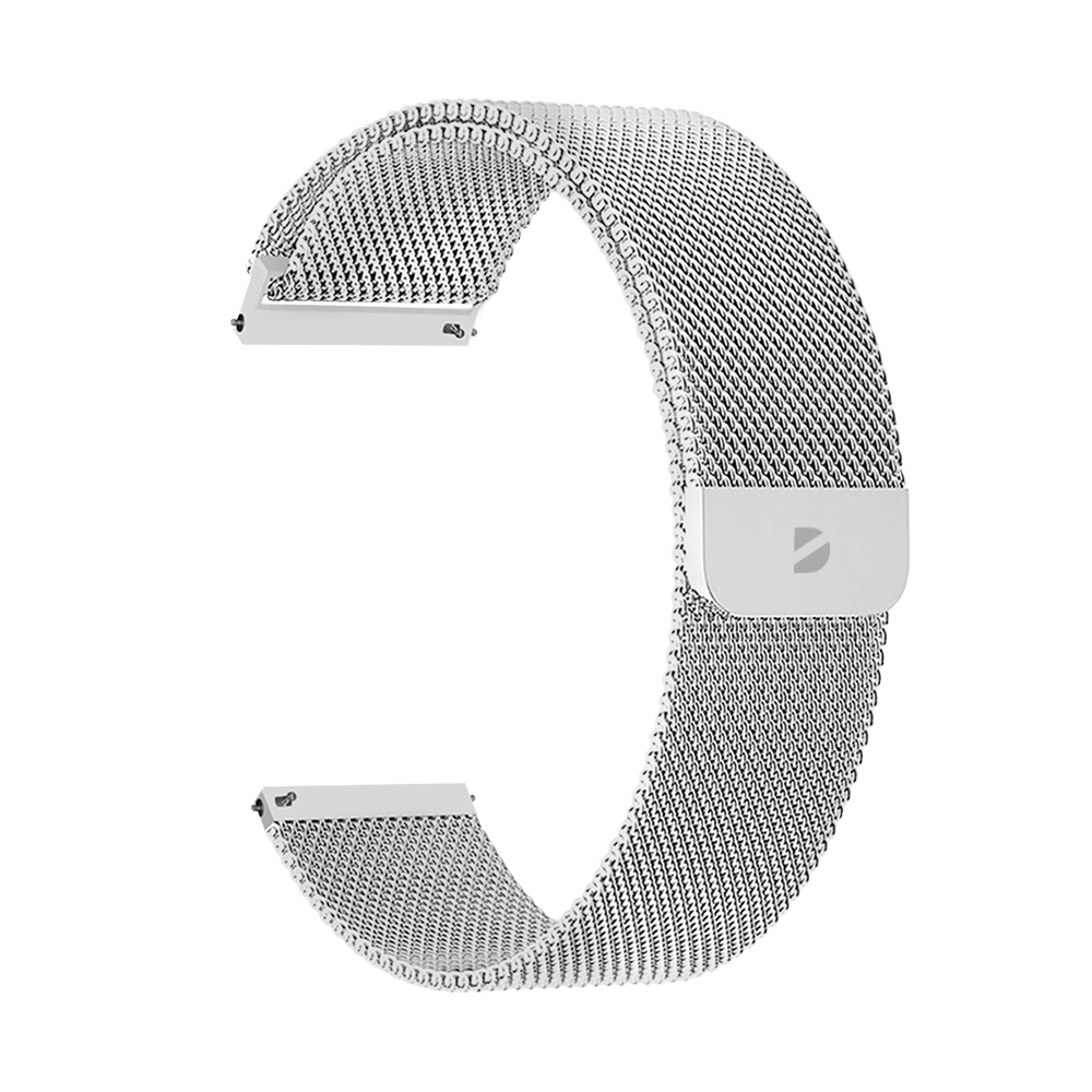 Ремешок Deppa Band Mesh универсальный, 20 mm, Stainless Steel, Silver