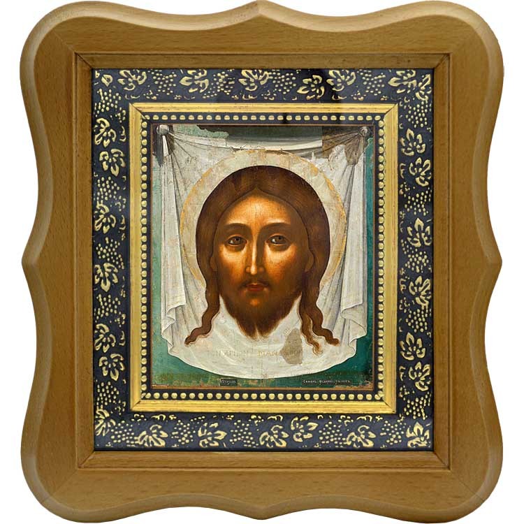

Спас Нерукотворный. Копия иконы Симона Ушакова на холсте.