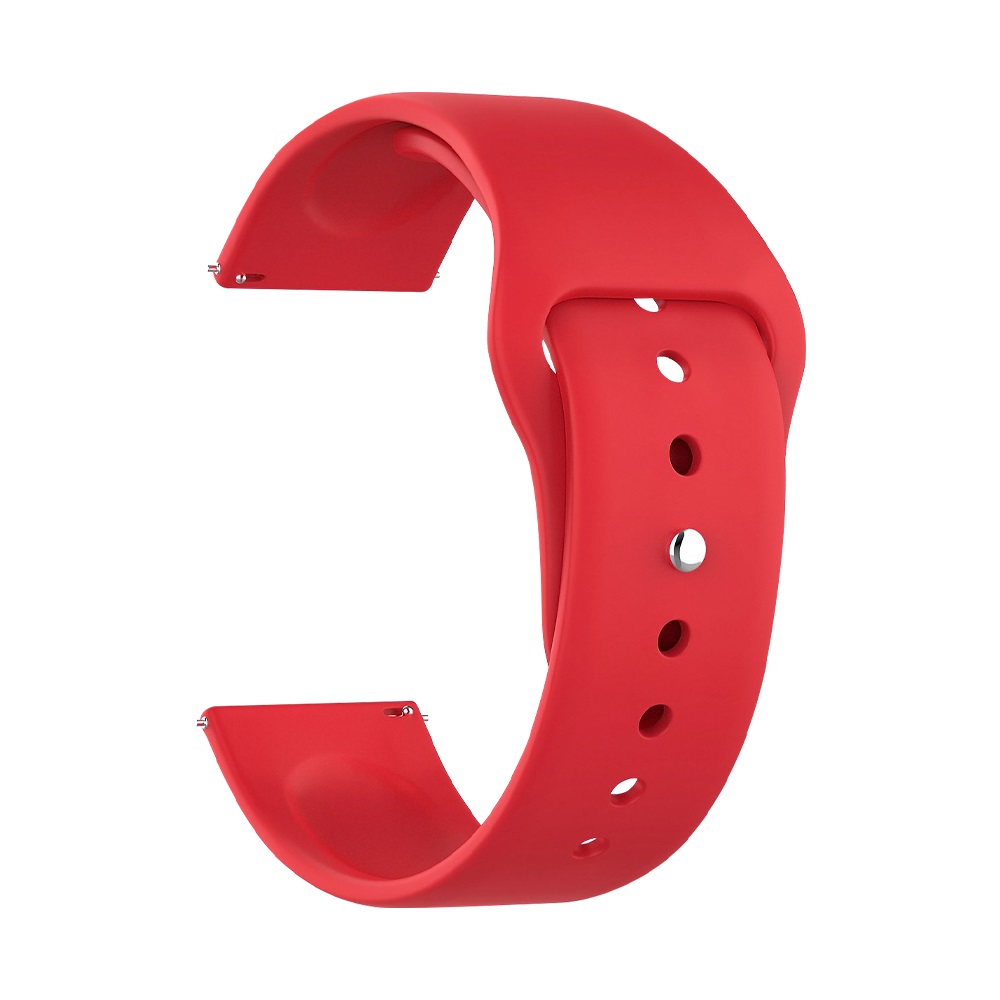 Ремешок Deppa Band Silicone универсальный, 22 mm, Silicone, Red