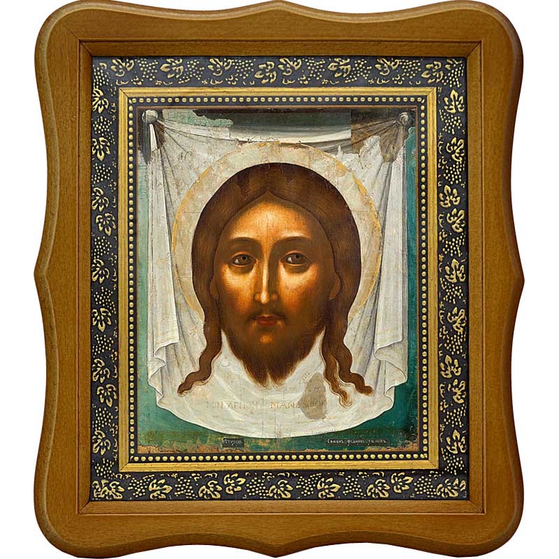 

Спас Нерукотворный. Копия иконы Симона Ушакова на холсте.