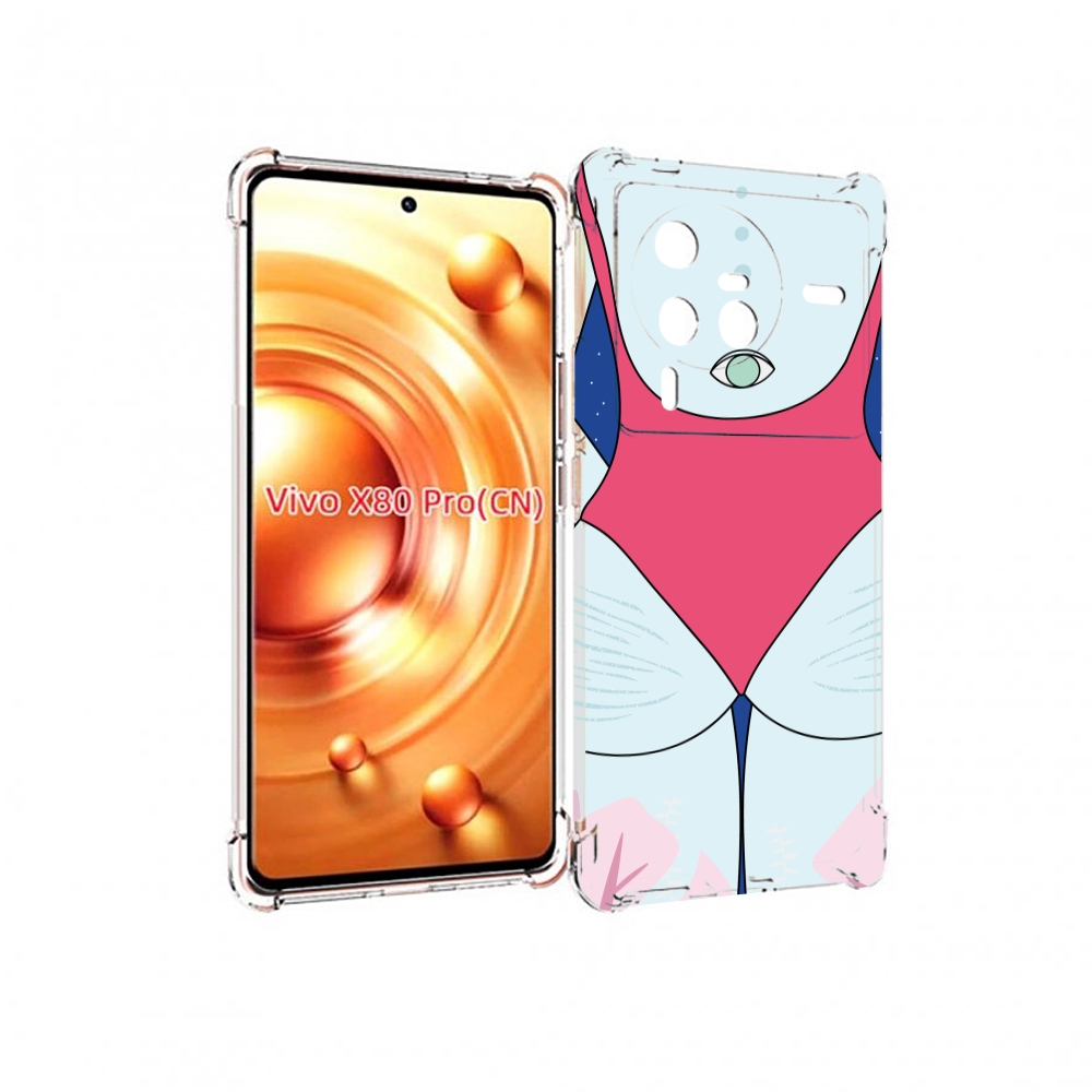 

Чехол MyPads девушка-с-глазом-на-спине для Vivo X80 PRO, Прозрачный, Tocco