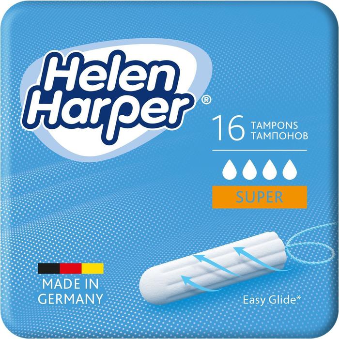 Тампоны безаппликаторные Helen Harper, Super, 16 шт. helen harper тампоны безаппликаторные normal 16