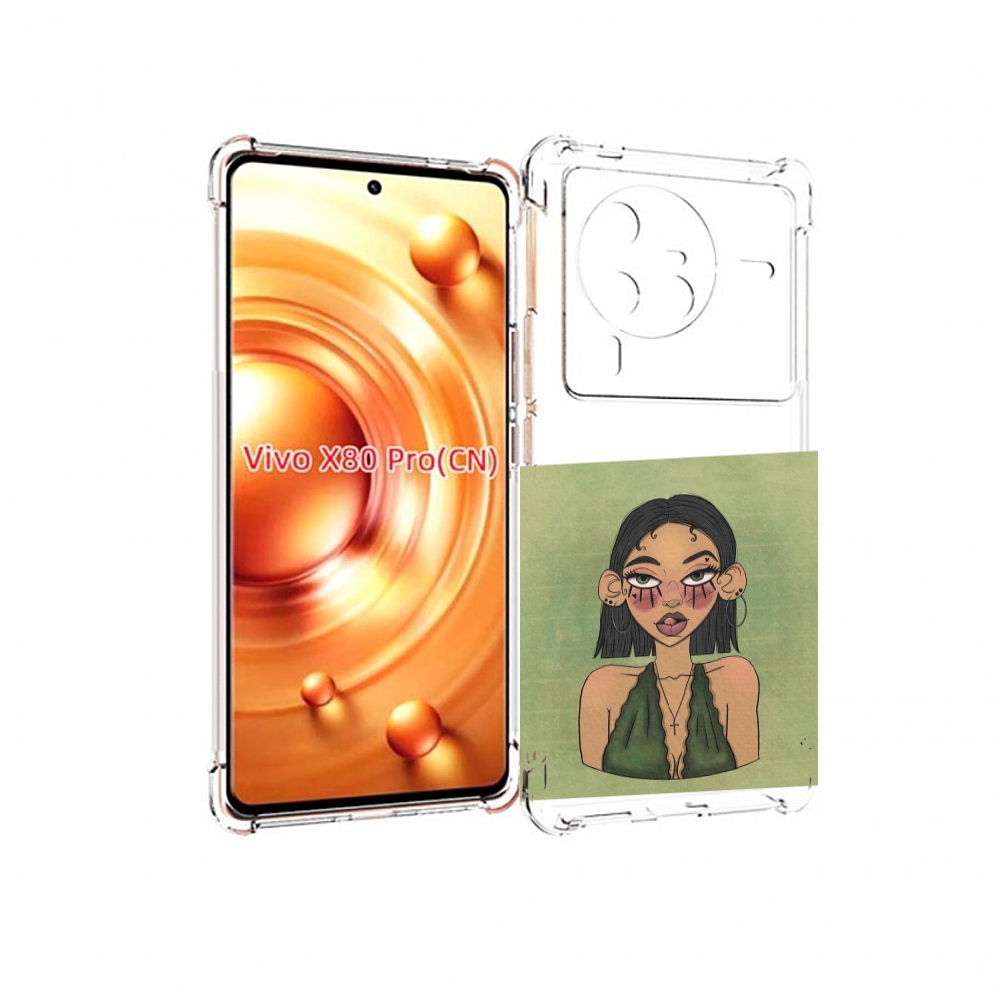 

Чехол MyPads девушка-с-каре-и-тату для Vivo X80 PRO, Прозрачный, Tocco