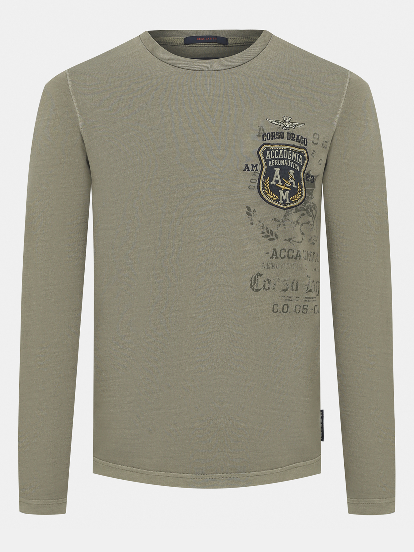 

Лонгслив мужской Aeronautica Militare 489570 хаки L, 489570