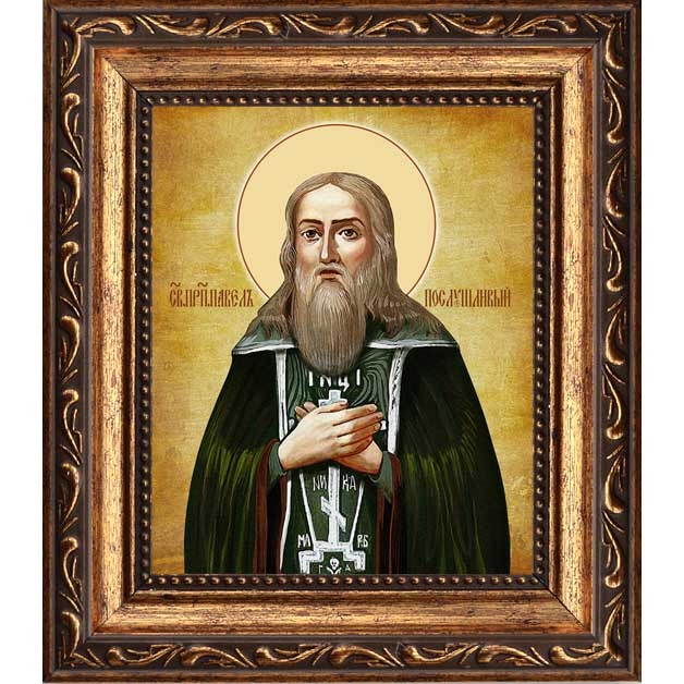

Павел Послушливый Печерский преподобный. Икона на холсте.