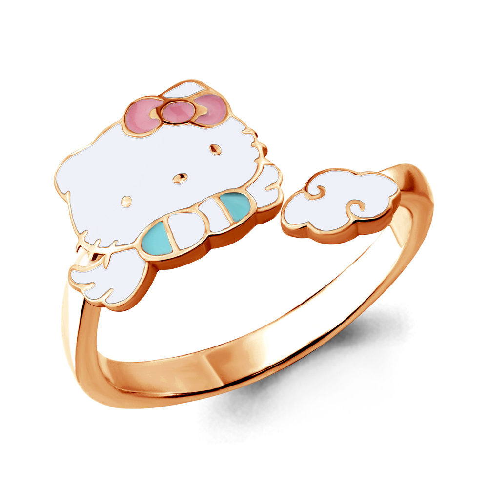 

Кольцо из серебра с эмалью р. 14 Aquamarine 54639_925_з, 54639_925_з