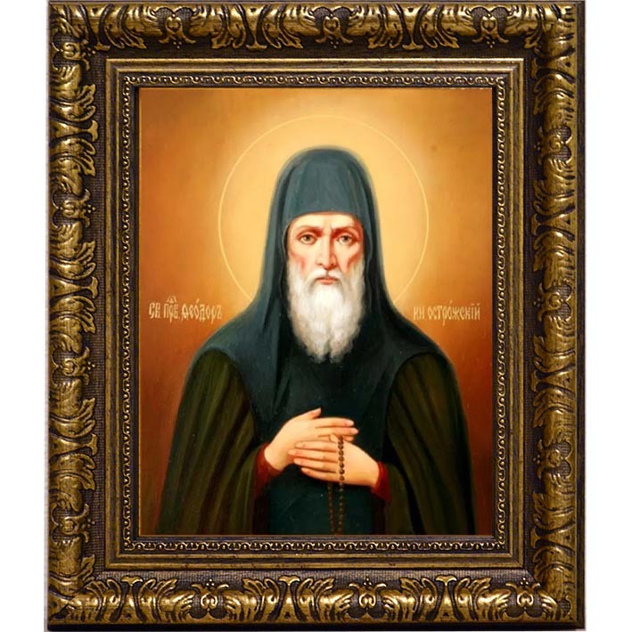 

Феодор Острожский Печерский преподобный. Икона на холсте.