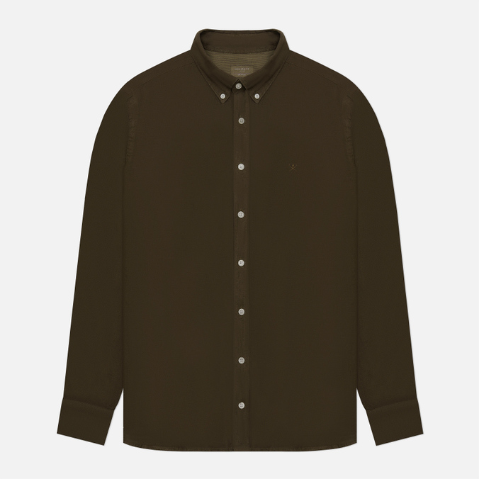 

Мужская рубашка Hackett Garment Dyed Linen B Slim Fit оливковый, Размер XXL, Garment Dyed Linen B Slim Fit