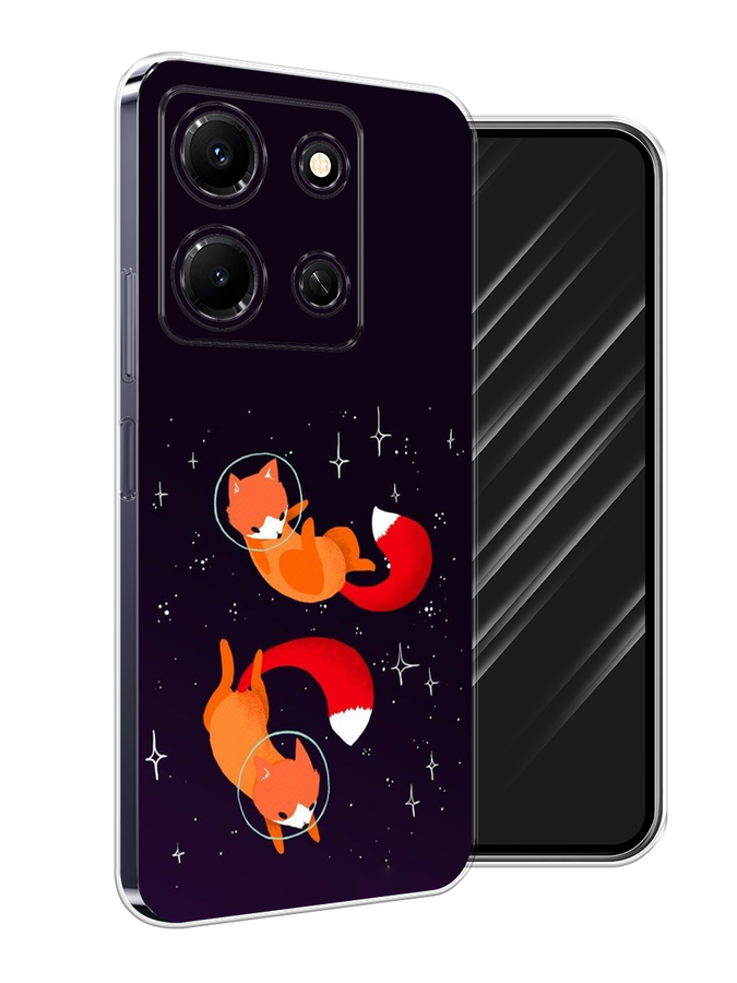 

Чехол Awog на Infinix Note 30i "Лисы космонавты", Оранжевый, 3104350-4