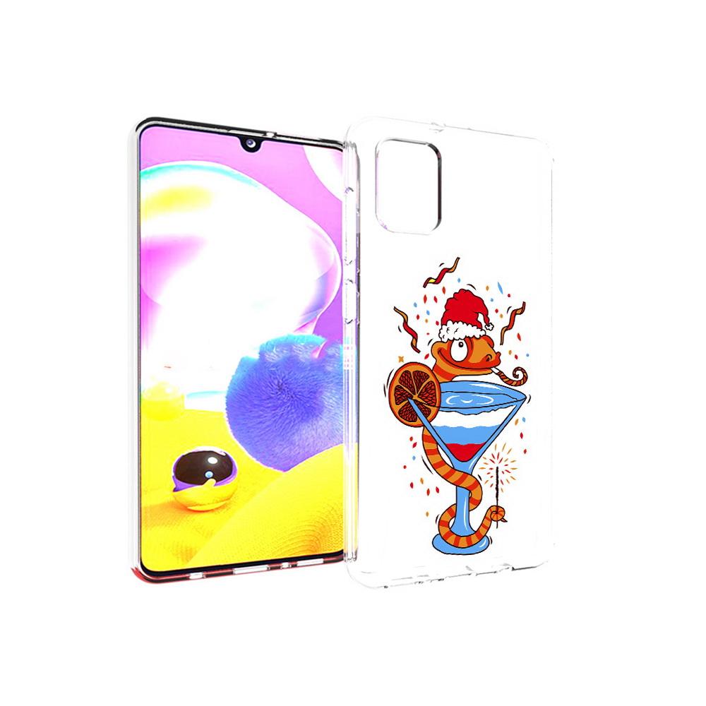 

Чехол MyPads Tocco для Samsung Galaxy A31 змейка (PT146911.482.364), Прозрачный, Tocco