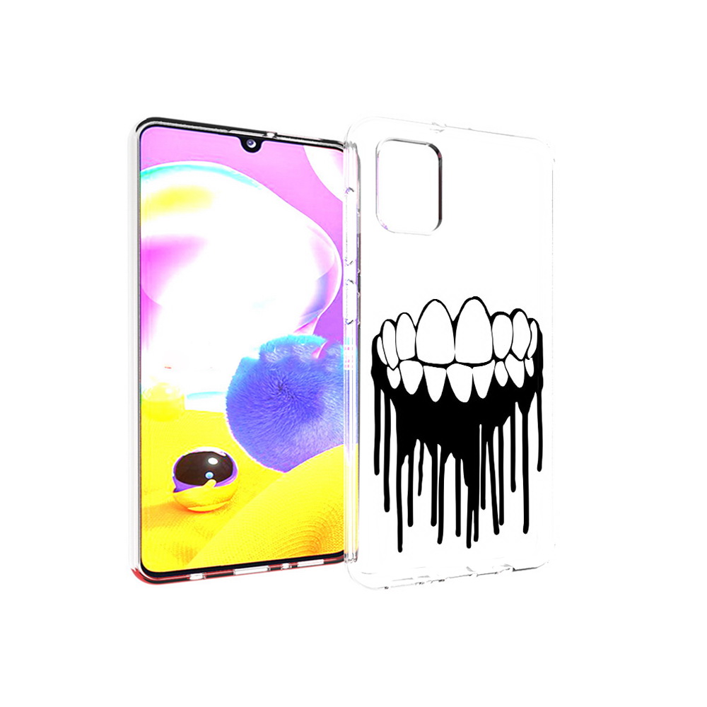 

Чехол MyPads Tocco для Samsung Galaxy A31 зубы (PT146911.482.372), Прозрачный, Tocco