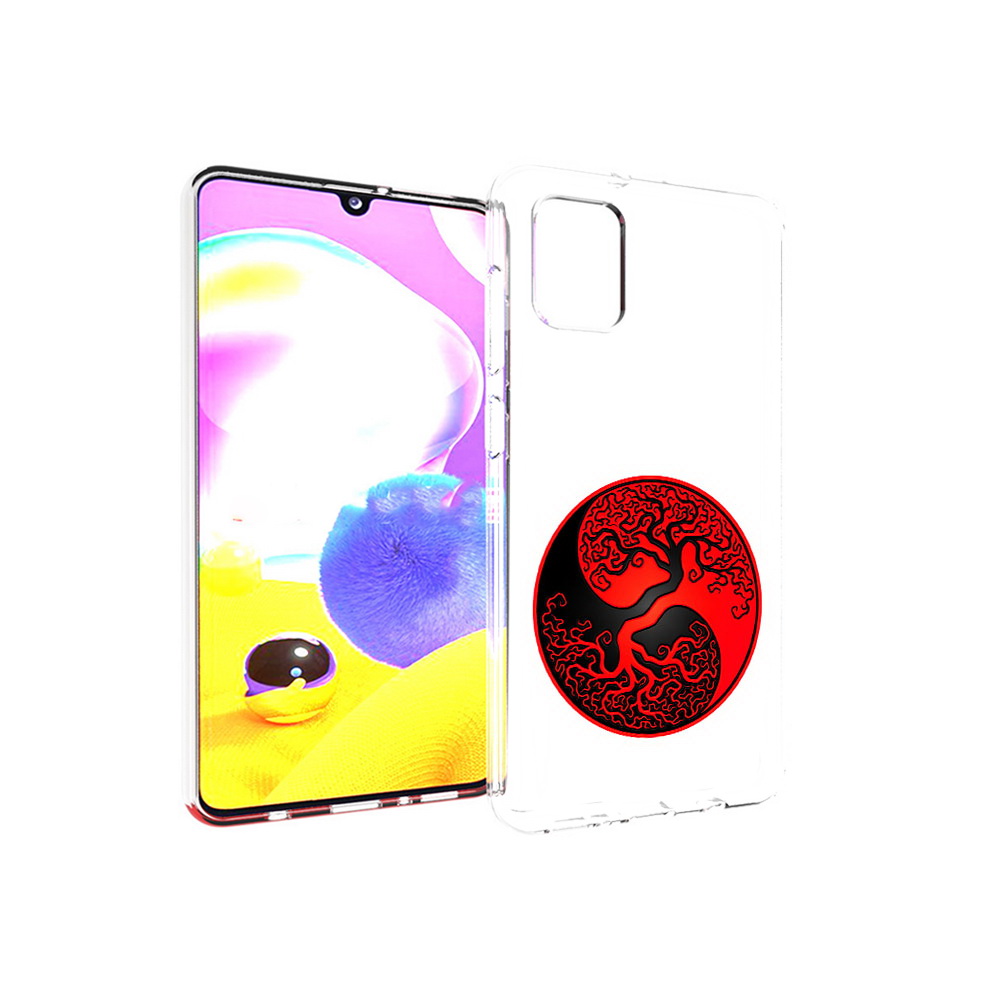 

Чехол MyPads Tocco для Samsung Galaxy A31 инь янь дерево (PT146911.482.379), Прозрачный, Tocco