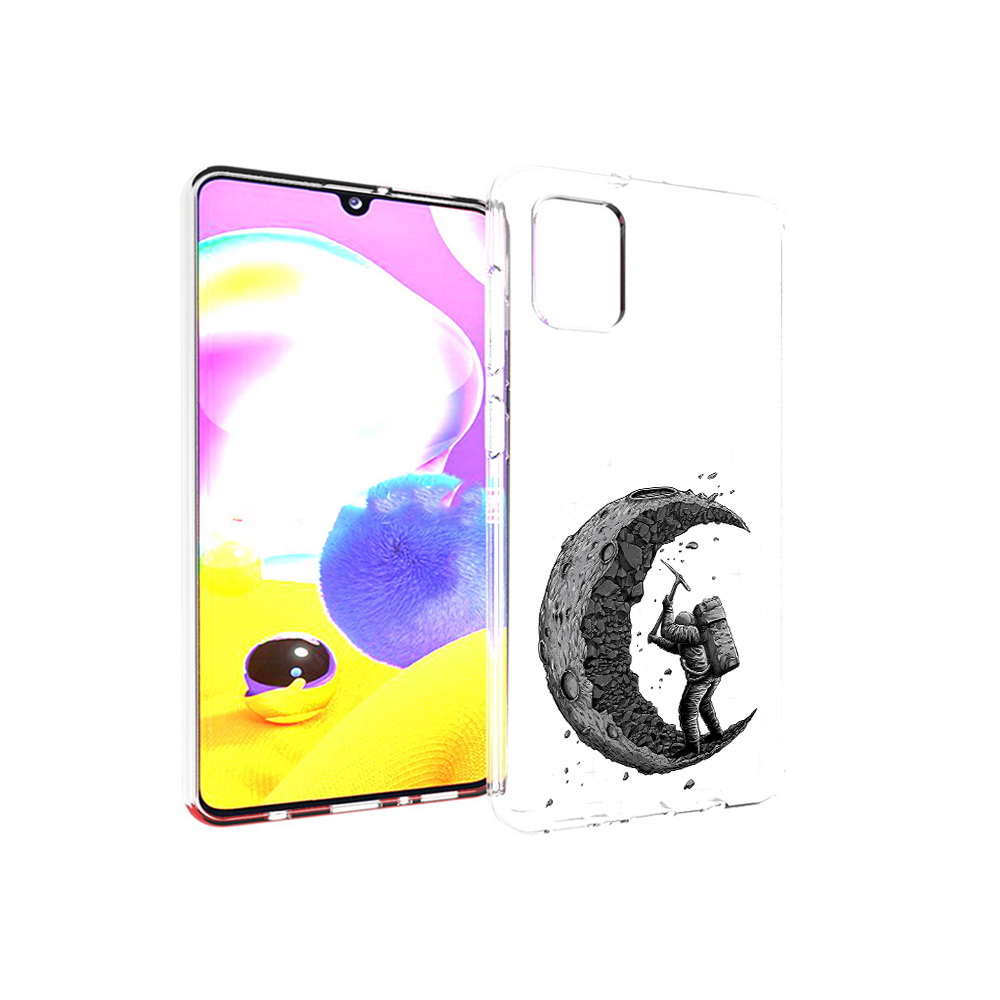 

Чехол MyPads Tocco для Samsung Galaxy A31 камненная луна (PT146911.482.384), Прозрачный, Tocco