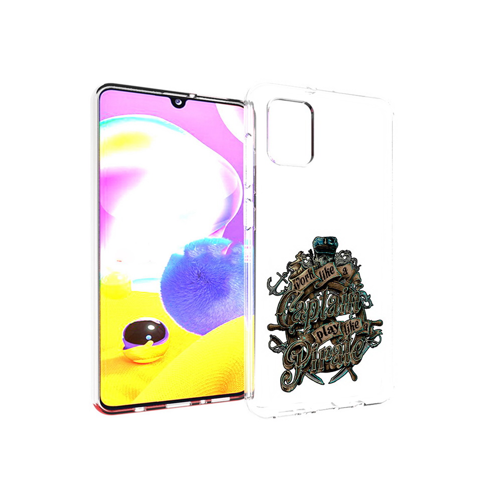 

Чехол MyPads Tocco для Samsung Galaxy A31 капитан пиратов (PT146911.482.385), Прозрачный, Tocco
