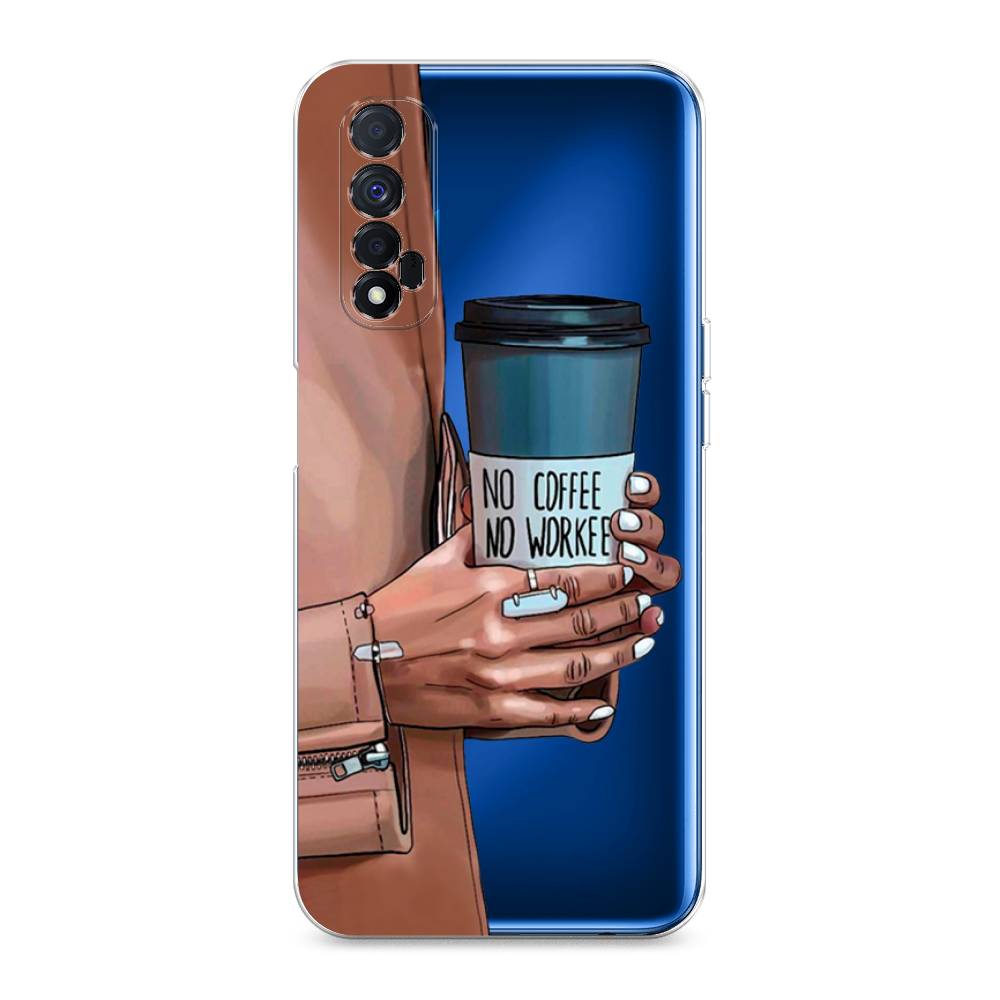 

Чехол Awog на Realme Narzo 30 4G "No coffee", Разноцветный, 257650-7