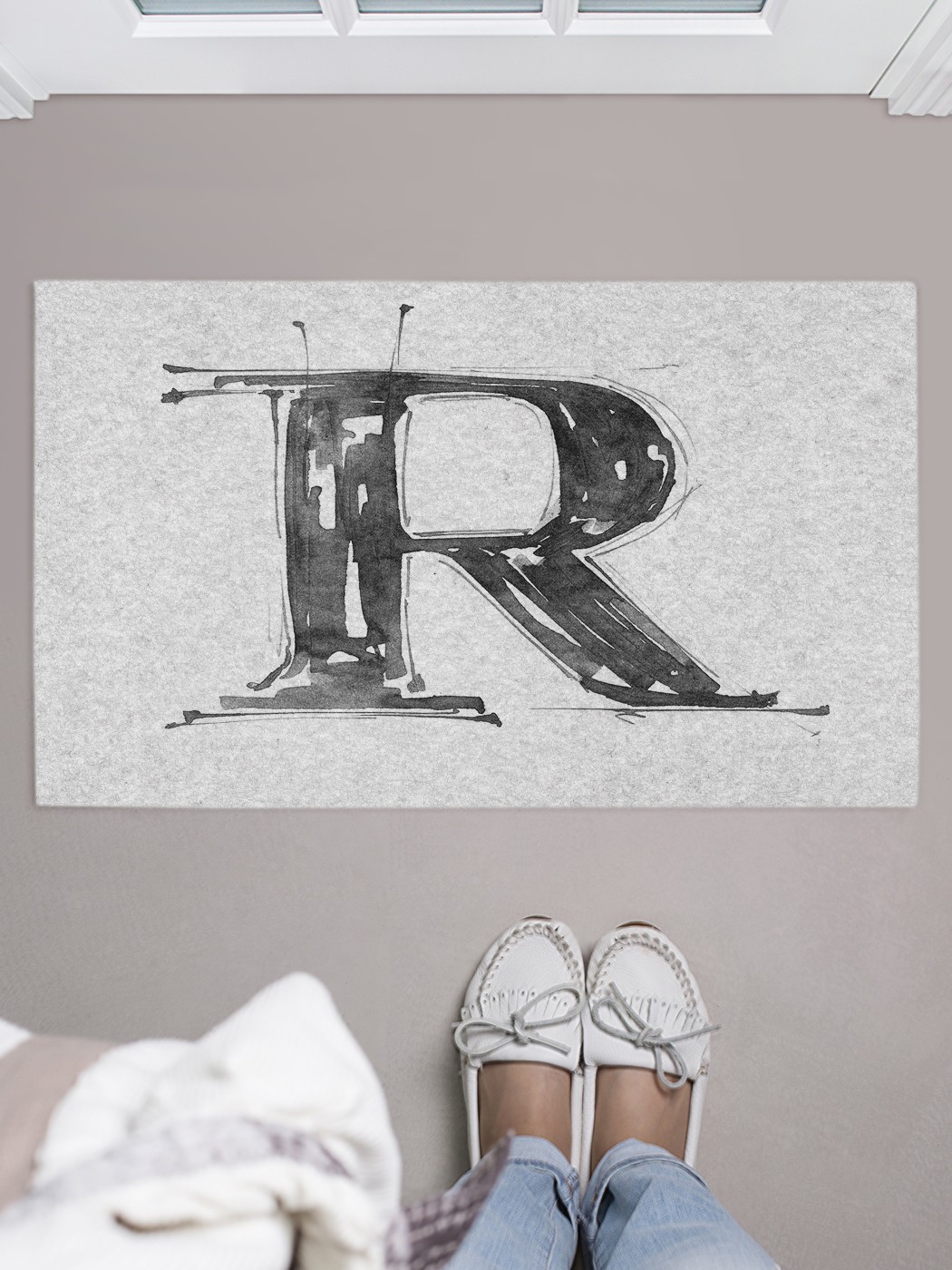 

Придверный коврик в прихожую для обуви, на резиновой основе, 75x45 см door_44473 JoyArty