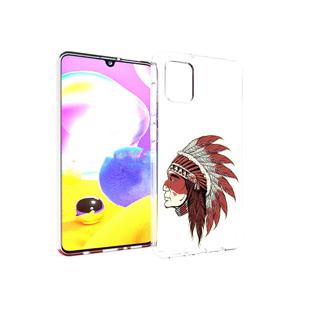 Чехол MyPads Tocco для Samsung Galaxy A31 красный индеец (PT146911.482.411)