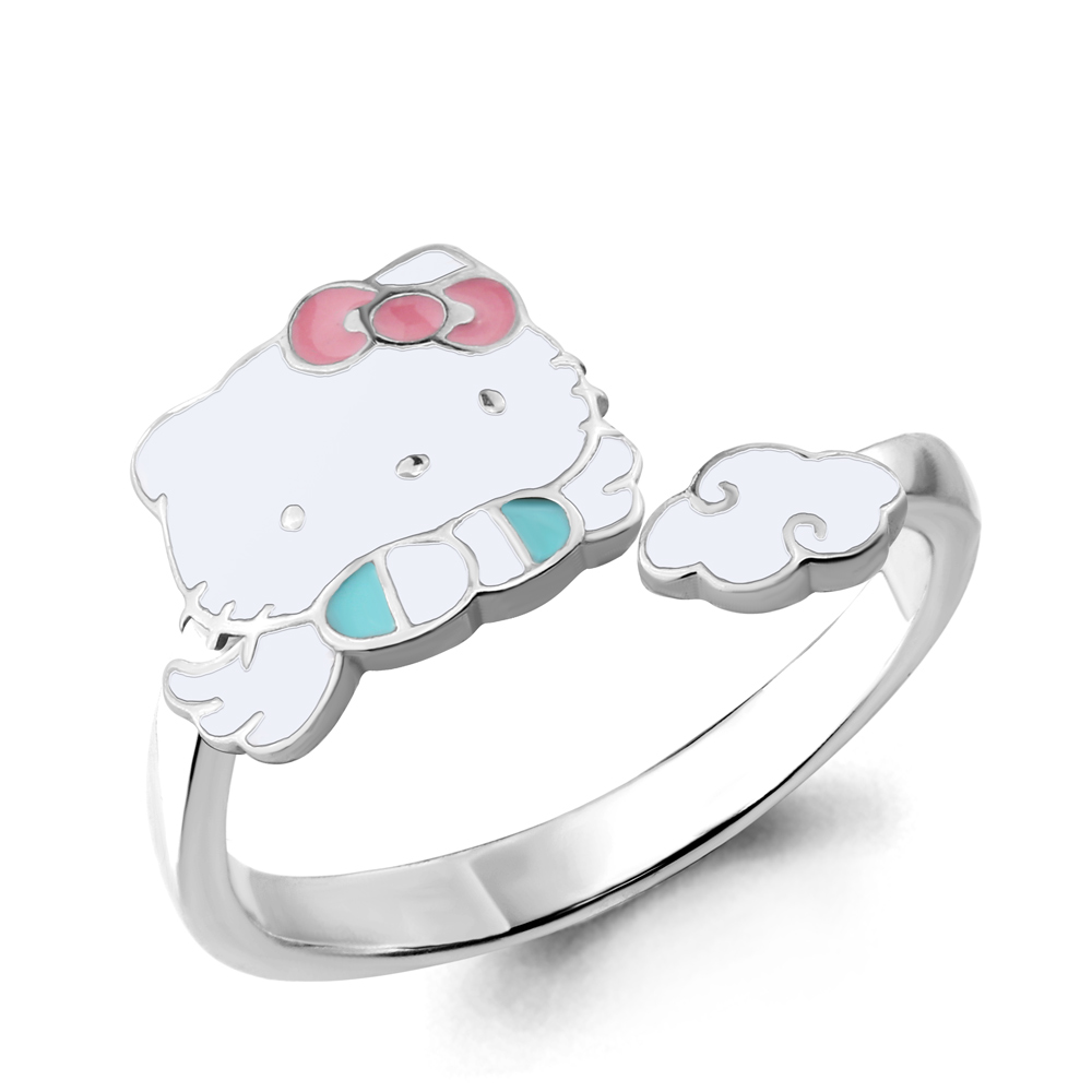 

Кольцо из серебра с эмалью р.  Aquamarine 54639_925_р, 54639_925_р