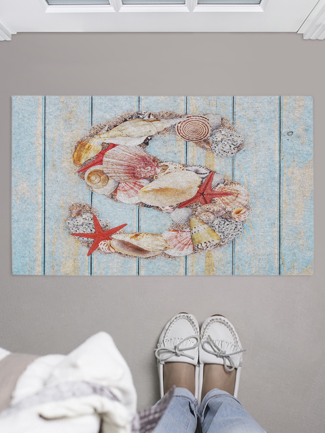 

Придверный коврик в прихожую для обуви, на резиновой основе, 75x45 см door_44488 JoyArty