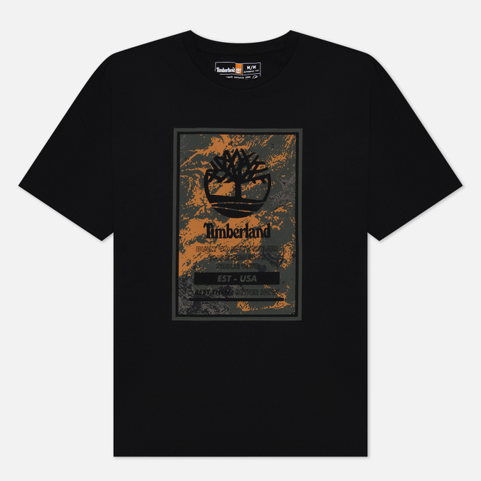 

Мужская футболка Timberland Printed Logo чёрный, Размер S, Черный, Printed Logo