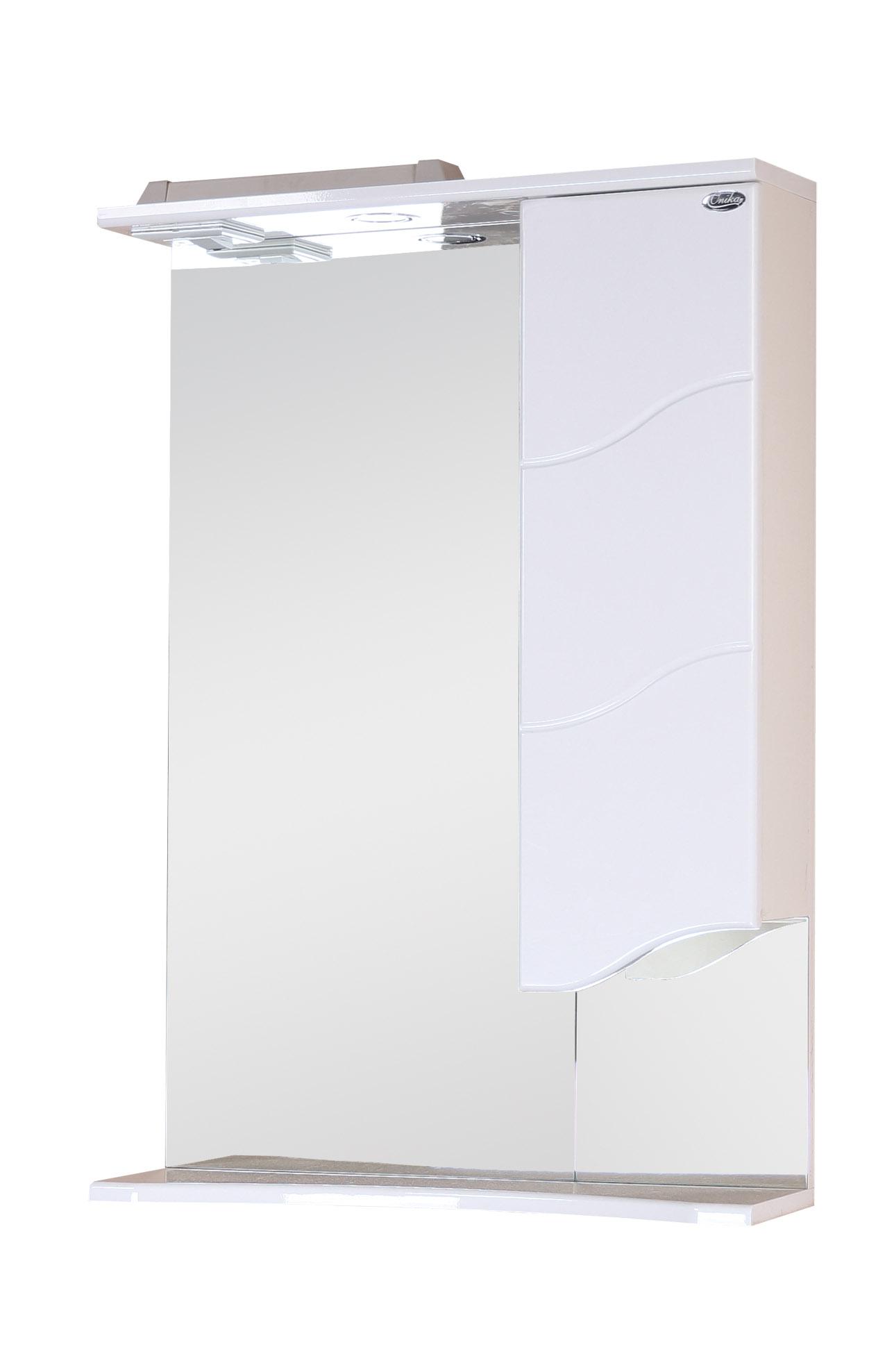 Зеркальный шкаф Onika ЛАЙН 58.01 правый шкаф зеркальный sanstar лайн 60 правый белый с подсветкой