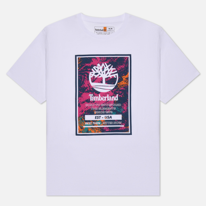 

Мужская футболка Timberland Printed Logo белый, Размер S, Printed Logo