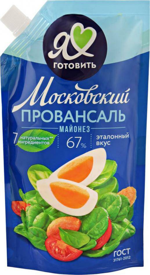 

Майонез Московский Провансаль Классический 67% 390мл
