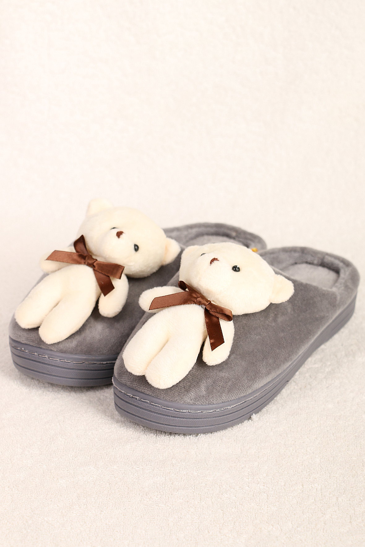 

Тапочки женские AlmondShop ТР-27 К-615.С3 серые 37 RU, Серый, ТР-27 К-615.С3