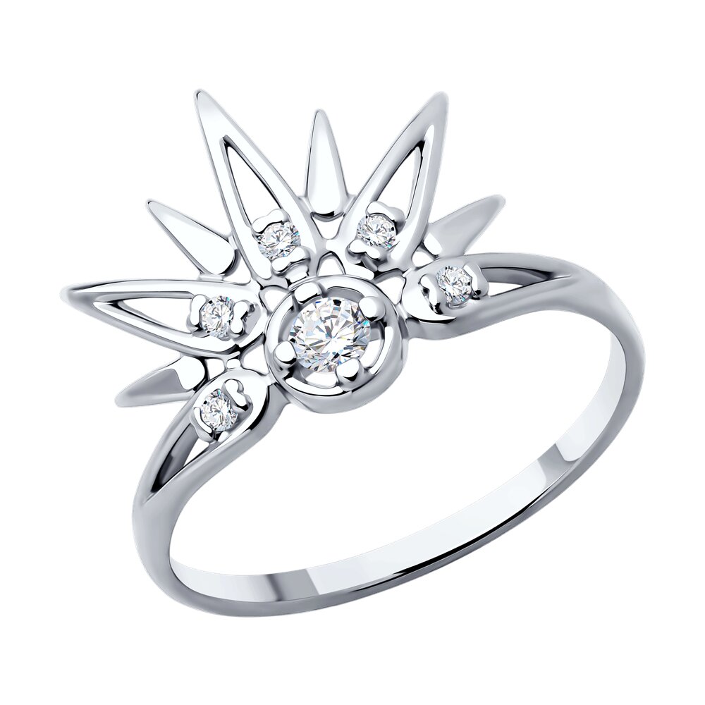 

Кольцо из серебра р. 18 Diamant 94-110-02103-1, фианит, 94-110-02103-1