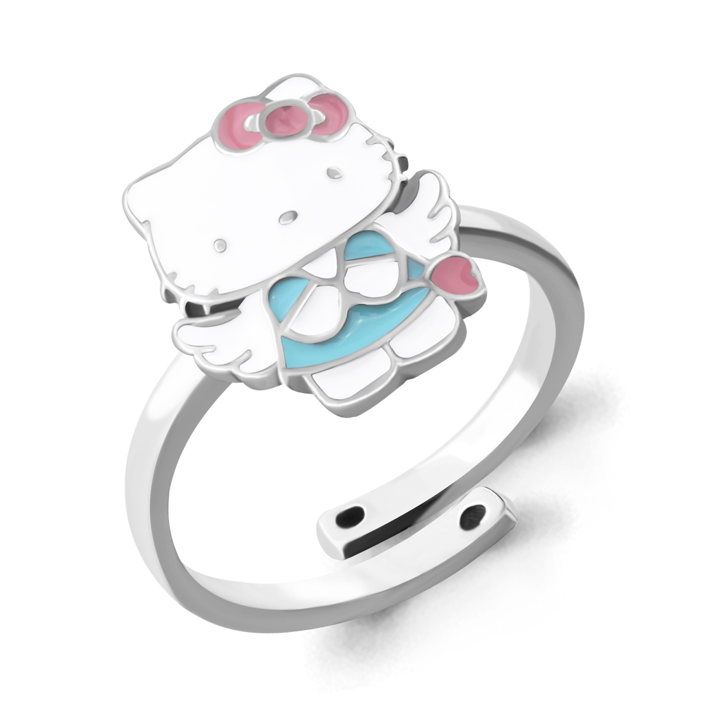 

Кольцо из серебра с эмалью р. 15 Aquamarine 54640_925_р, 54640_925_р