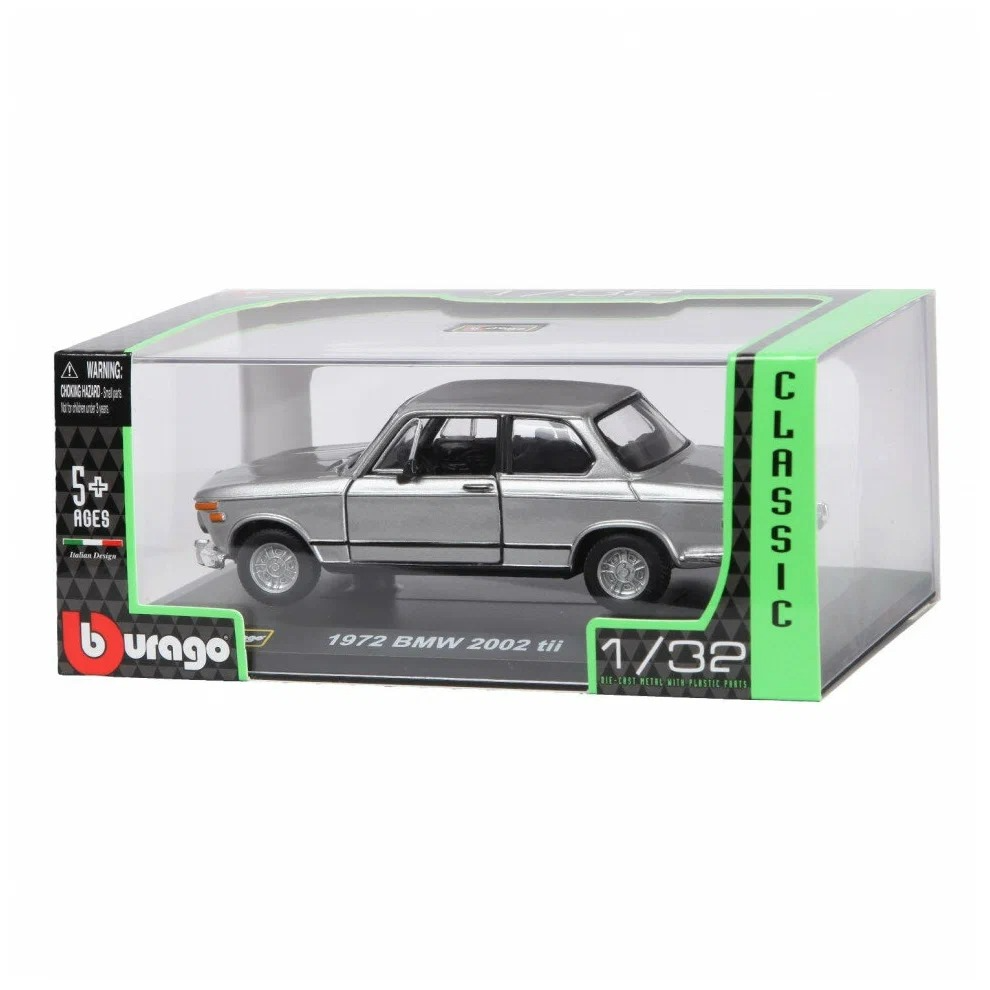 

Машина BBurago металлическая 1:32 BMW 2002 tii 18-43200, Серый, 18-43200_18-43202