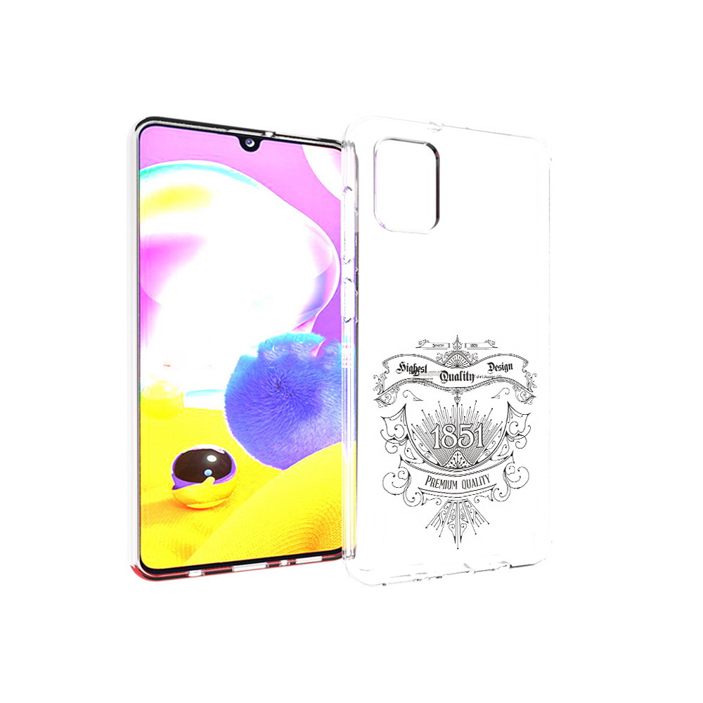 

Чехол MyPads Tocco для Samsung Galaxy A31 логотип 1851 год (PT146911.482.444), Прозрачный, Tocco