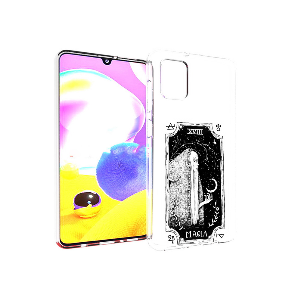 

Чехол MyPads Tocco для Samsung Galaxy A31 лунная магия (PT146911.482.447), Прозрачный, Tocco