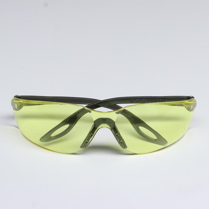Очки защитные открытого типа желтые очки защитные желтые с регулируемыми душками класс защиты 3 4 skrab 276144